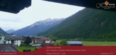 Archived image Webcam View to Neustift and Serles 19:00