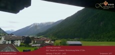 Archived image Webcam View to Neustift and Serles 13:00