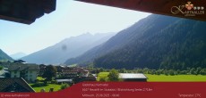 Archiv Foto Webcam Blick Neustift und Serles / Stubaital 07:00