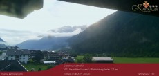 Archiv Foto Webcam Blick Neustift und Serles / Stubaital 05:00