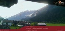 Archiv Foto Webcam Blick Neustift und Serles / Stubaital 07:00