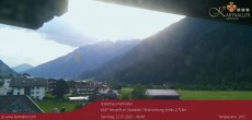 Archiv Foto Webcam Blick Neustift und Serles / Stubaital 05:00