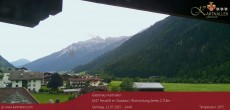 Archiv Foto Webcam Blick Neustift und Serles / Stubaital 13:00
