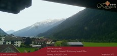 Archived image Webcam View to Neustift and Serles 13:00
