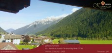 Archived image Webcam View to Neustift and Serles 13:00