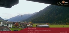 Archived image Webcam View to Neustift and Serles 09:00