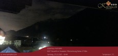 Archived image Webcam View to Neustift and Serles 23:00
