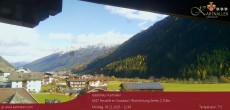 Archived image Webcam View to Neustift and Serles 11:00