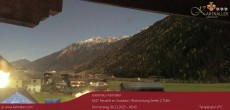 Archived image Webcam View to Neustift and Serles 23:00