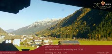 Archived image Webcam View to Neustift and Serles 13:00