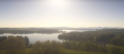 Archiv Foto Webcam Panoramablick auf Waginger und Tachinger See 07:00