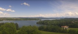 Archiv Foto Webcam Panoramablick auf Waginger und Tachinger See 13:00