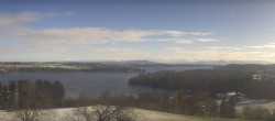 Archiv Foto Webcam Panoramablick auf Waginger und Tachinger See 09:00