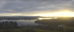 Archiv Foto Webcam Panoramablick auf Waginger und Tachinger See 07:00