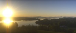 Archiv Foto Webcam Panoramablick auf Waginger und Tachinger See 05:00