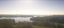 Archiv Foto Webcam Panoramablick auf Waginger und Tachinger See 07:00