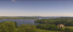 Archiv Foto Webcam Panoramablick auf Waginger und Tachinger See 13:00
