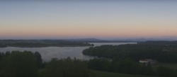 Archiv Foto Webcam Panoramablick auf Waginger und Tachinger See 19:00