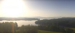 Archived image Webcam Panoramic View Waginger See 06:00