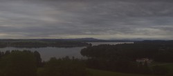 Archiv Foto Webcam Panoramablick auf Waginger und Tachinger See 21:00