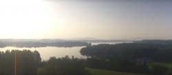 Archiv Foto Webcam Panoramablick auf Waginger und Tachinger See 06:00