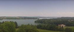 Archiv Foto Webcam Panoramablick auf Waginger und Tachinger See 13:00