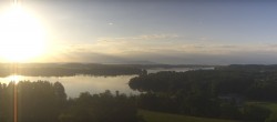 Archiv Foto Webcam Panoramablick auf Waginger und Tachinger See 05:00