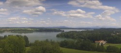 Archiv Foto Webcam Panoramablick auf Waginger und Tachinger See 13:00