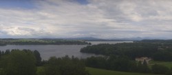 Archiv Foto Webcam Panoramablick auf Waginger und Tachinger See 13:00