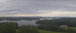 Archiv Foto Webcam Panoramablick auf Waginger und Tachinger See 09:00
