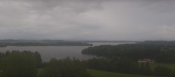 Archiv Foto Webcam Panoramablick auf Waginger und Tachinger See 19:00