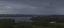 Archiv Foto Webcam Panoramablick auf Waginger und Tachinger See 19:00