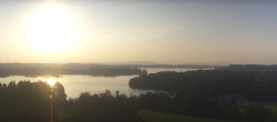 Archiv Foto Webcam Panoramablick auf Waginger und Tachinger See 06:00