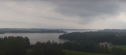 Archiv Foto Webcam Panoramablick auf Waginger und Tachinger See 08:00
