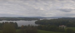Archiv Foto Webcam Panoramablick auf Waginger und Tachinger See 13:00