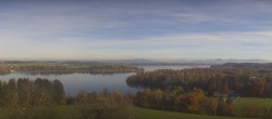 Archiv Foto Webcam Panoramablick auf Waginger und Tachinger See 13:00