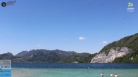 Archiv Foto Webcam Wolfgangsee - Lindenstrand 13:00
