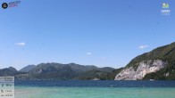 Archiv Foto Webcam Wolfgangsee - Lindenstrand 13:00
