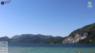 Archiv Foto Webcam Wolfgangsee - Lindenstrand 15:00