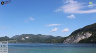 Archiv Foto Webcam Wolfgangsee - Lindenstrand 09:00