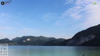 Archiv Foto Webcam Wolfgangsee - Lindenstrand 07:00