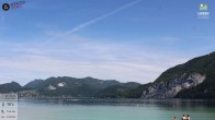Archiv Foto Webcam Wolfgangsee - Lindenstrand 09:00