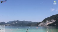 Archiv Foto Webcam Wolfgangsee - Lindenstrand 11:00