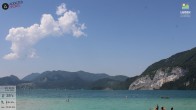 Archiv Foto Webcam Wolfgangsee - Lindenstrand 13:00
