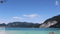 Archiv Foto Webcam Wolfgangsee - Lindenstrand 11:00