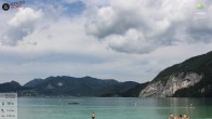 Archiv Foto Webcam Wolfgangsee - Lindenstrand 11:00