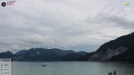 Archiv Foto Webcam Wolfgangsee - Lindenstrand 09:00