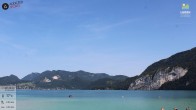 Archiv Foto Webcam Wolfgangsee - Lindenstrand 09:00