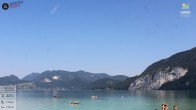 Archiv Foto Webcam Wolfgangsee - Lindenstrand 09:00
