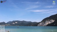 Archiv Foto Webcam Wolfgangsee - Lindenstrand 09:00